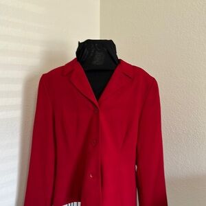 Red Women's Jacket with Slacks